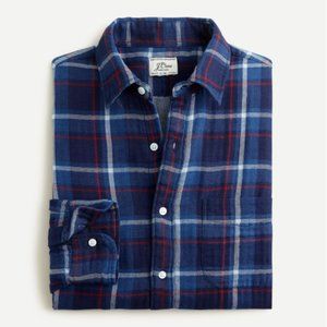 J. Crew Blue Button Down Flannel